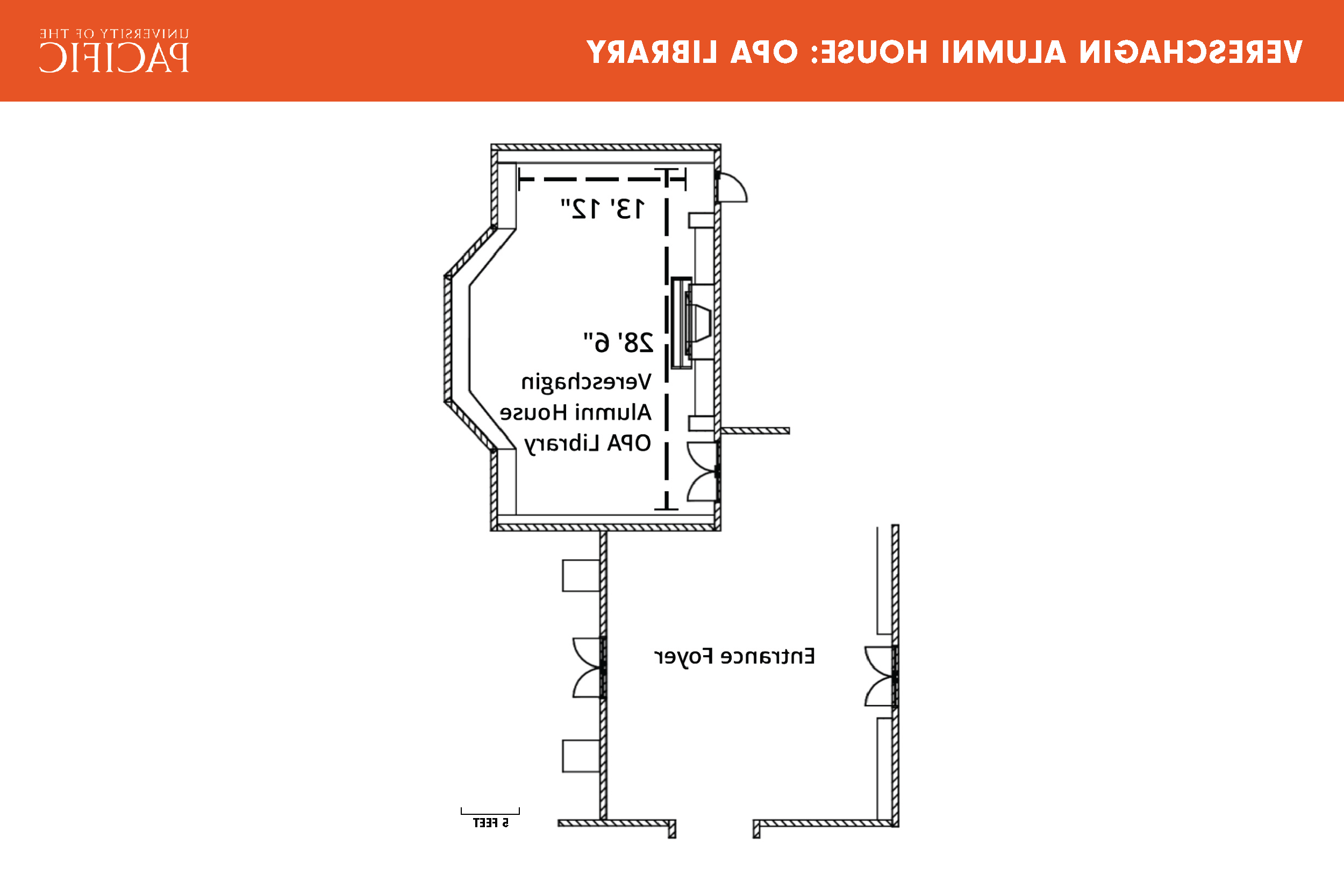 Omega Phi Alpha Library floor plan