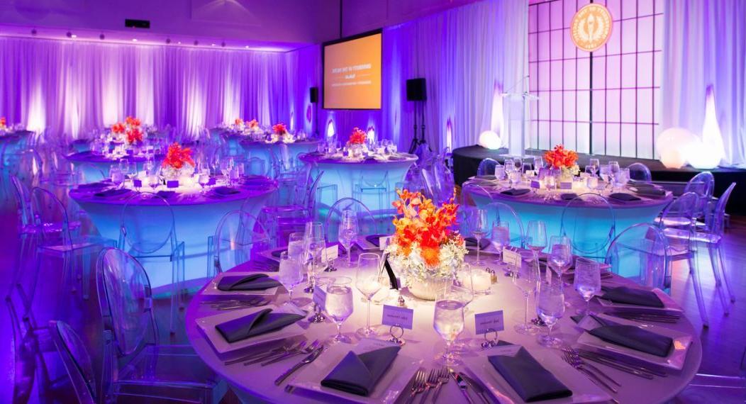 a banquet in the DUC ballroom